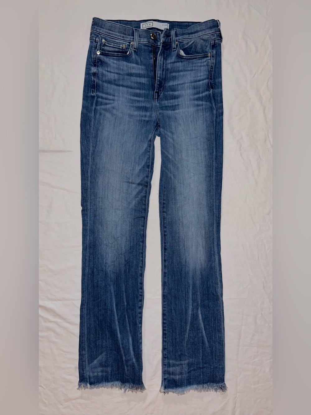 AYR Washed Blue High-Rise Denim
